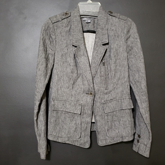 Vince Jackets & Blazers - VINCE Gray Stonewashed Blazer
